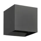 Eglo Wall Light Calpi 3 Aluminium Anthracite Up & Down 2.8W 420lm - 830 Warm White | IP54